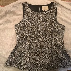 Anthropologie ~ VanessaVirginia ~ Black Top~ Small